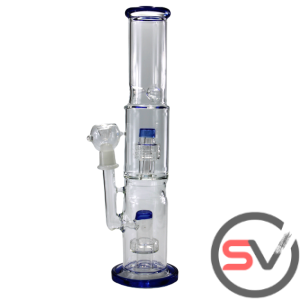 RING BUTTON CYLINDER WATER PIPE BLUE 14inch